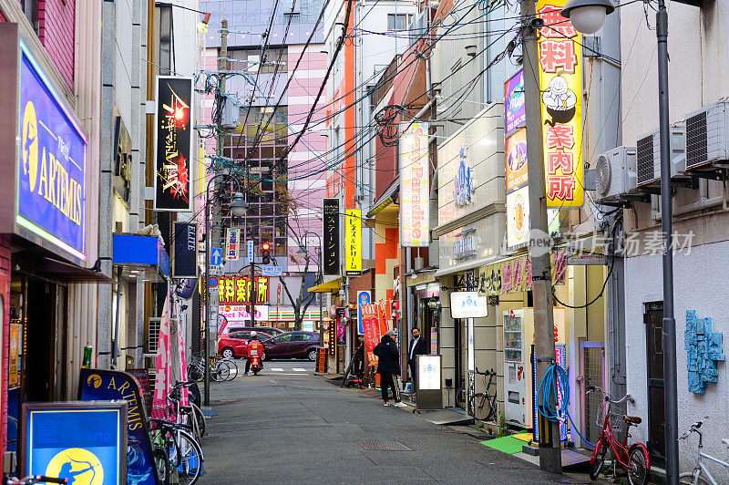 日本福冈中津区红灯区