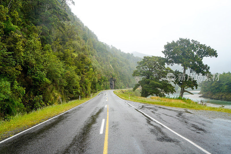 6号国道，布勒河上布勒峡谷路，新西兰西海岸