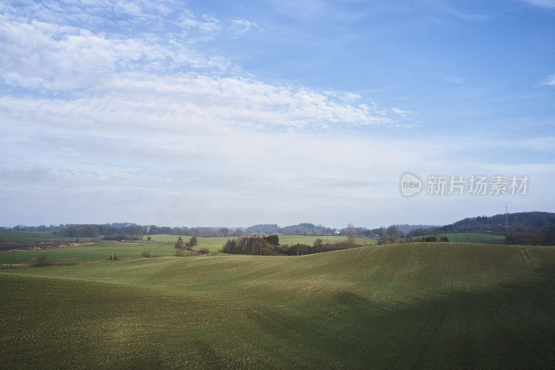 丹麦的秋天风景