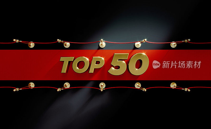 top50红地毯概念-坐在红地毯上的黑色背景