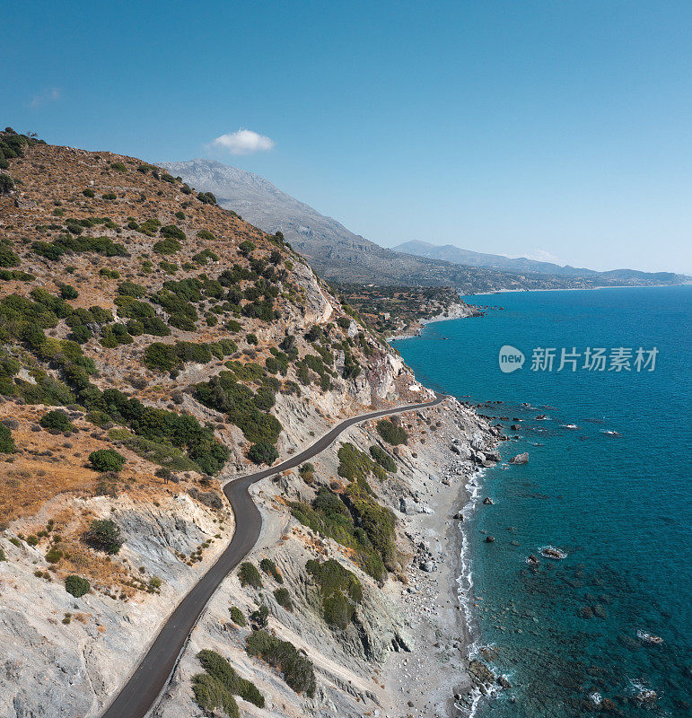 海上公路鸟瞰图