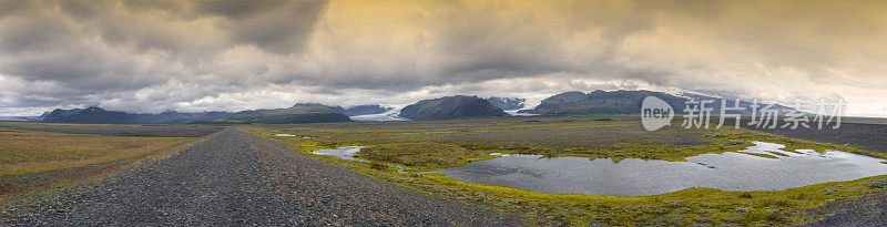 全景Langjökull，冰岛