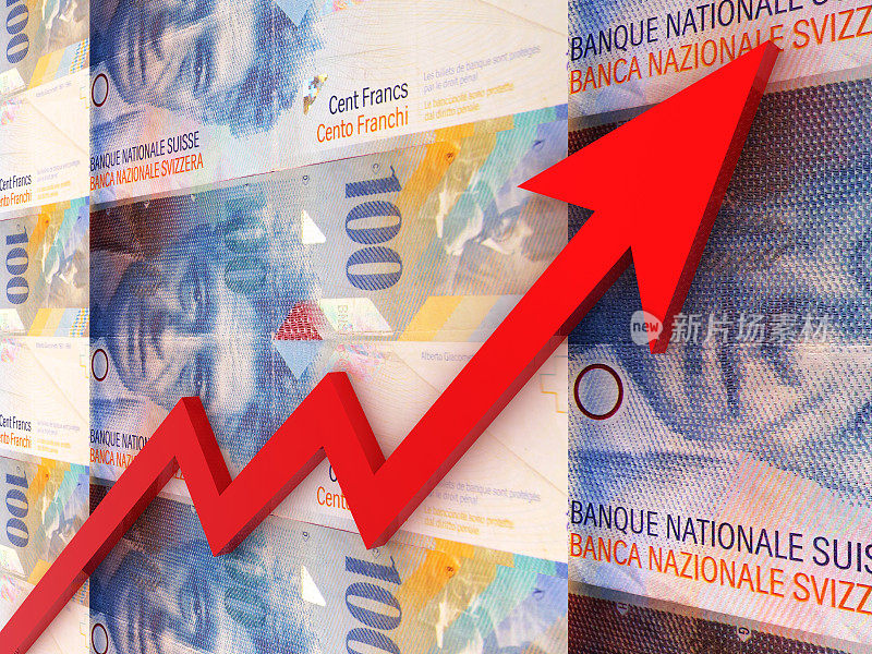 瑞士法郎货币增长图表，股市投资图表
