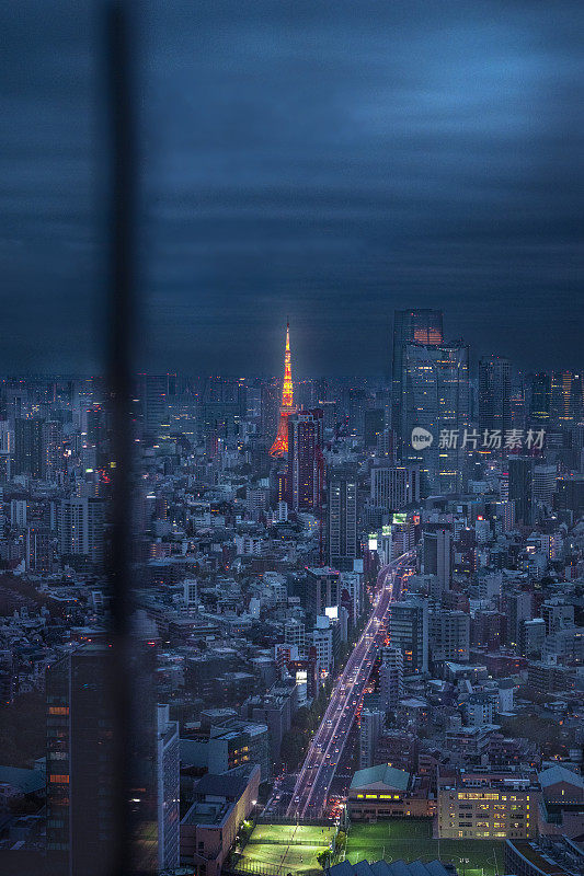 灯火辉煌:东京塔的夜景