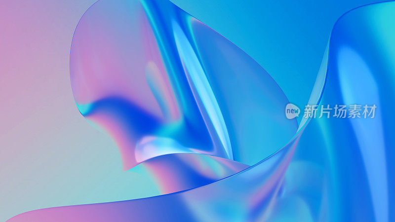 抽象背景:3d玻璃流体梯度背景