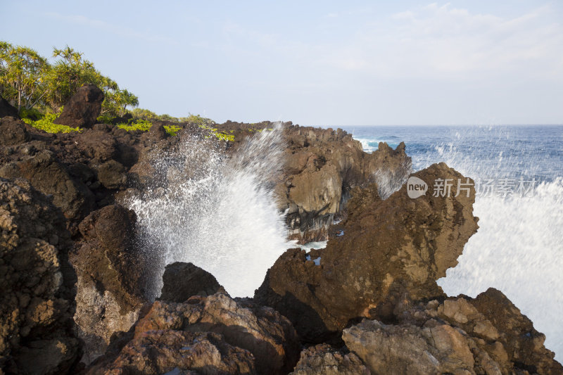 多岩石的海岸线,毛伊岛