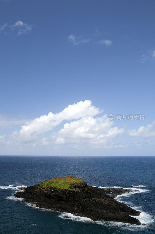 夏威夷考艾岛基拉韦厄海岸外的平岛