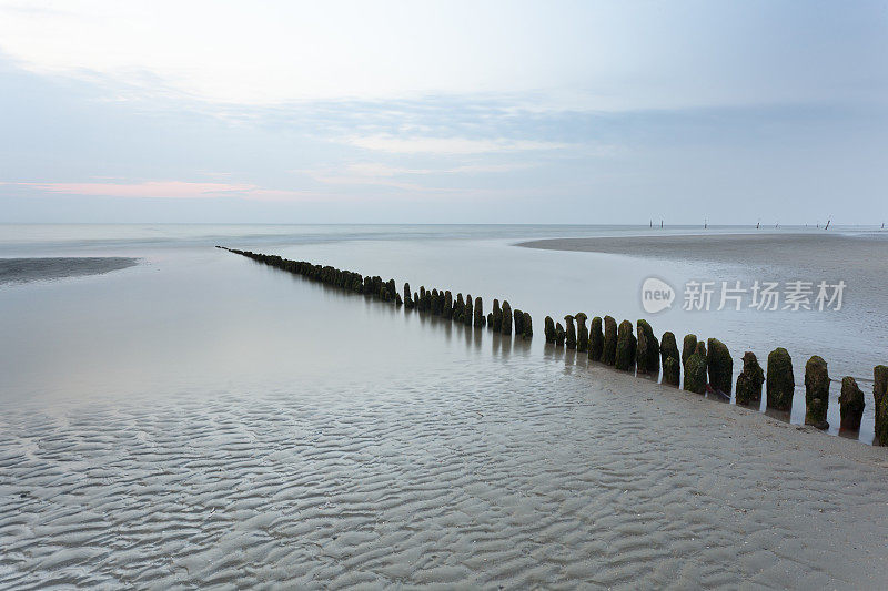 北海海滩日落