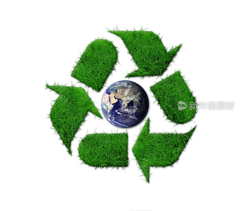 回收标志与地球隔离