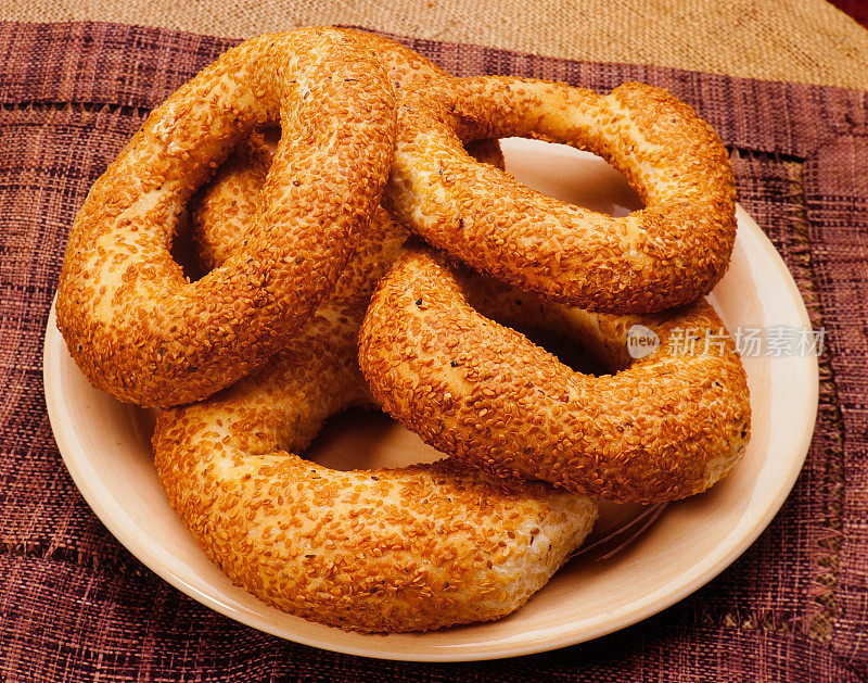 土耳其面包圈,simit