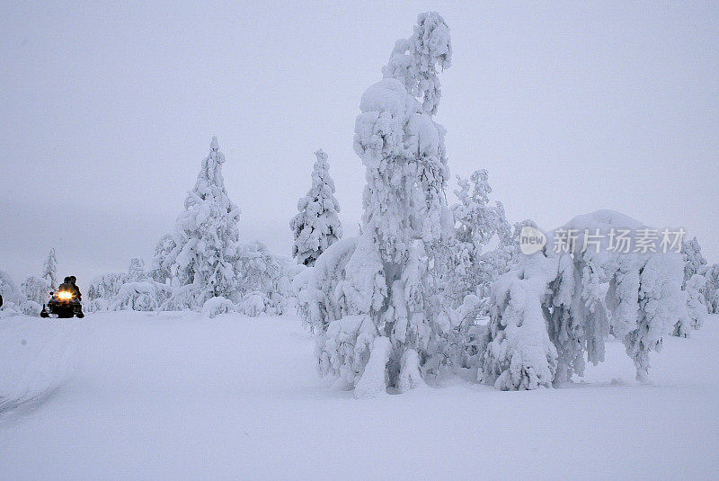 芬兰拉普兰雪地摩托探险