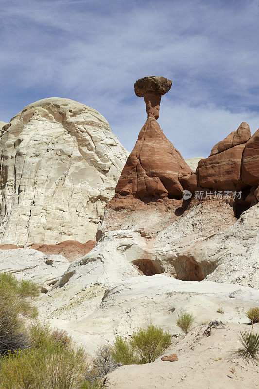 伞菌岩，帕里亚，美国犹他州