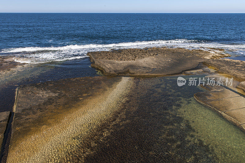 落基海岸与海浪