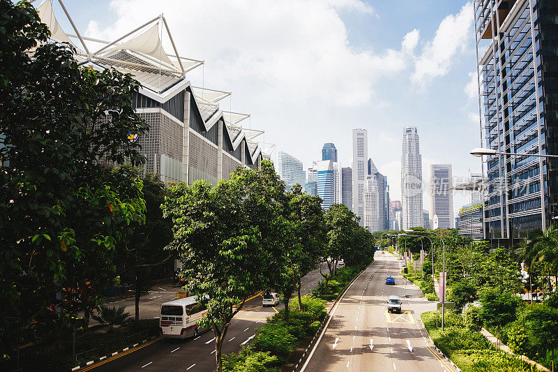 未来的绿色城市。