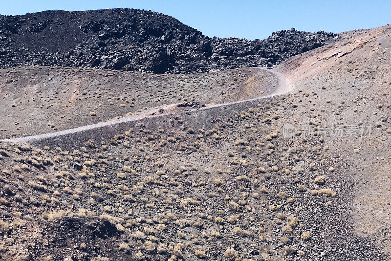 圣托里尼火山的路径