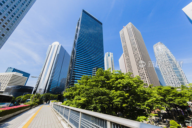 日本东京新宿的办公大楼