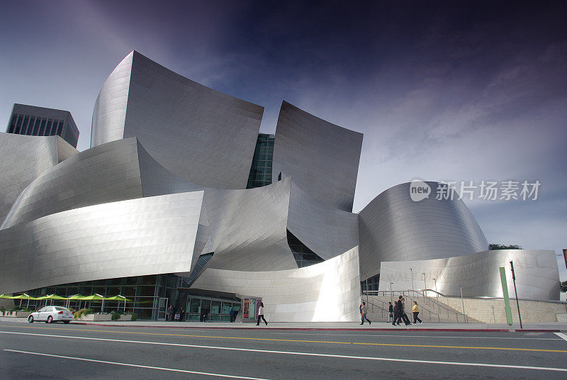 华特迪士尼音乐厅在洛杉矶，加利福尼亚州，美国