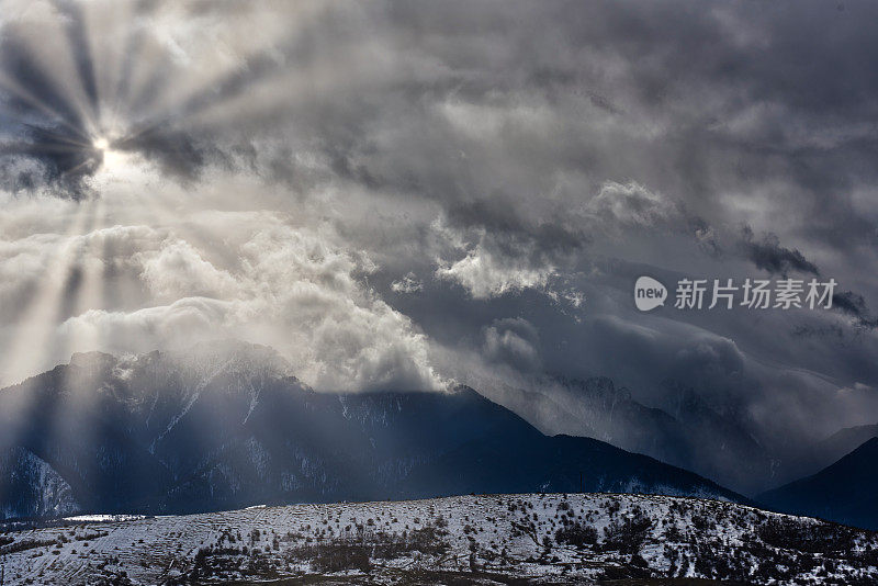 神奇的冬季山