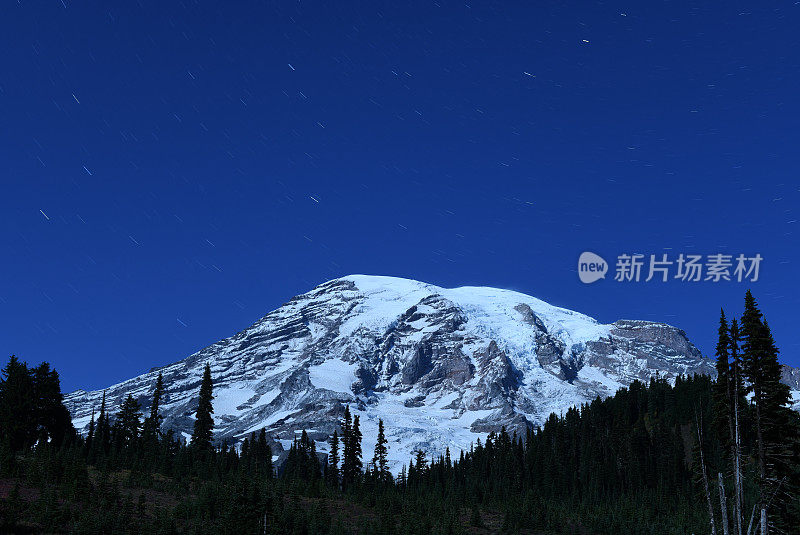 雷尼尔火山之夜