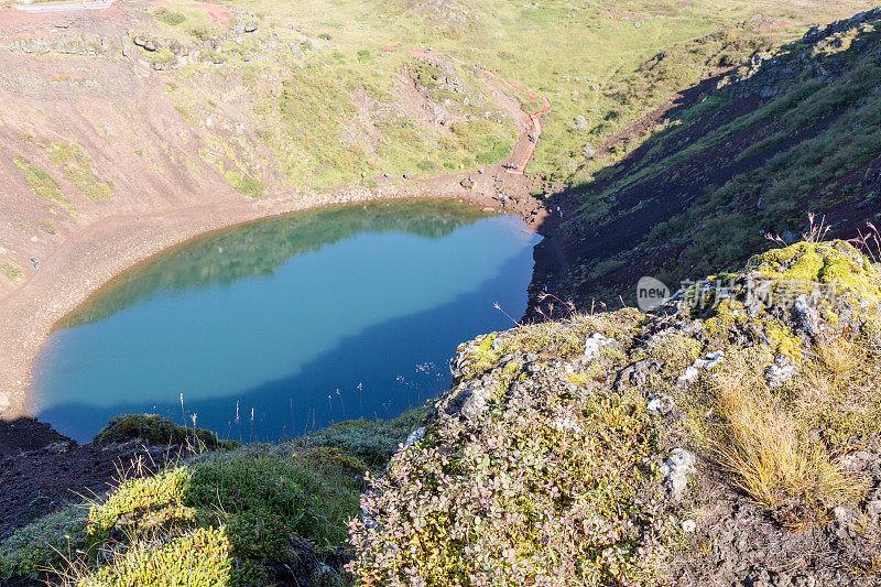 冰岛克里德火山口湖