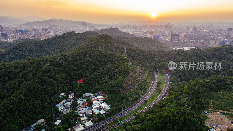 台湾台北市鸟瞰图