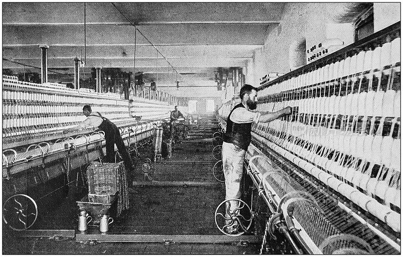 大英帝国的古董照片:兰开夏棉纺厂