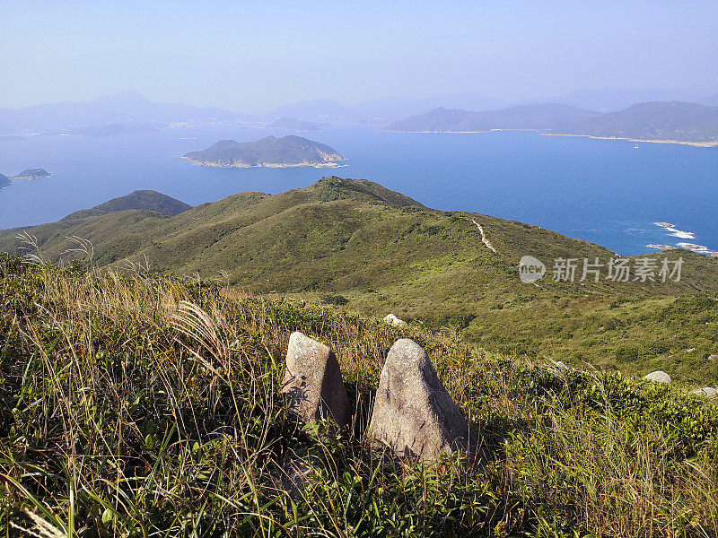 香港新界大岭东山顶全景