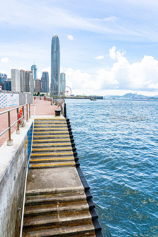 香港维多利亚港海滨长廊