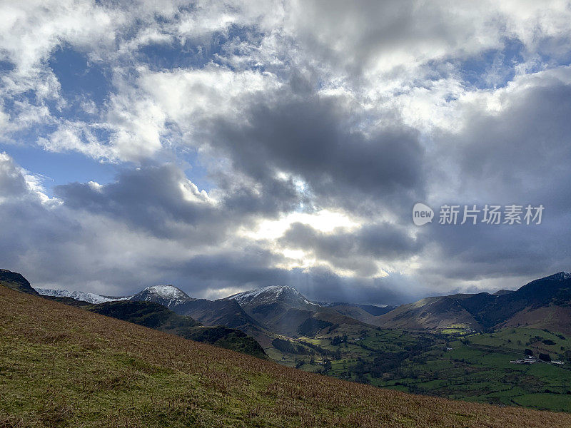 美丽的天际线和云景