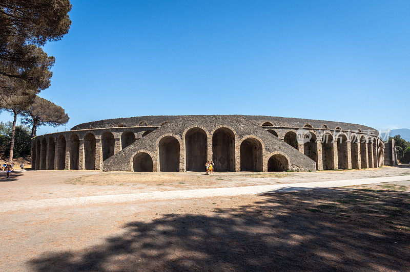 意大利庞贝古城的罗马圆形剧场
