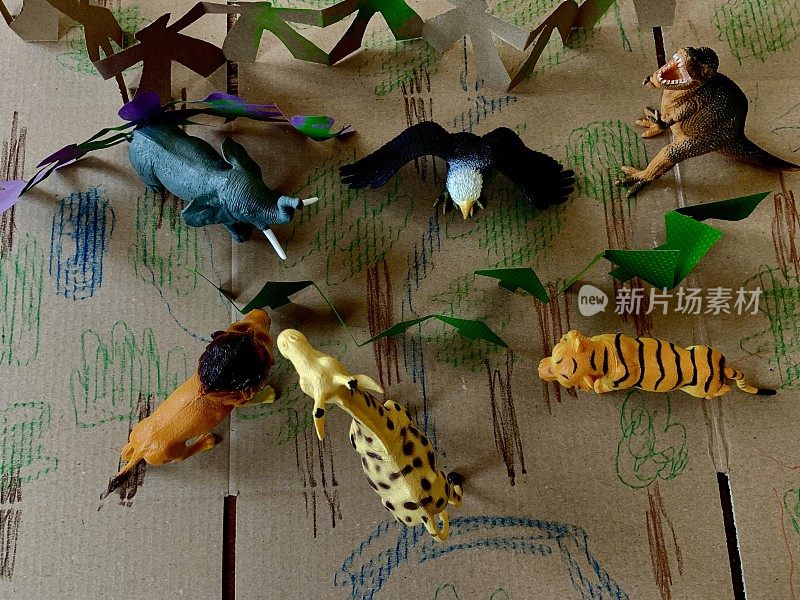 玩具塑料野生动物