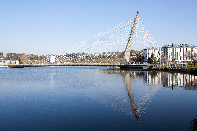 蒂兰特斯桥，庞特韦德拉市，加利西亚，西班牙。