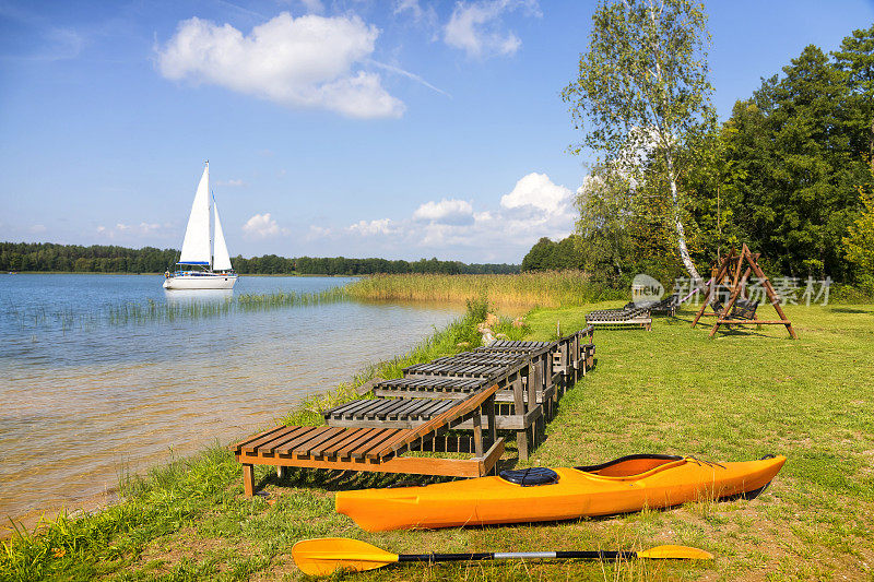 在波兰度假-夏季娱乐夏季在Suwałki湖区
