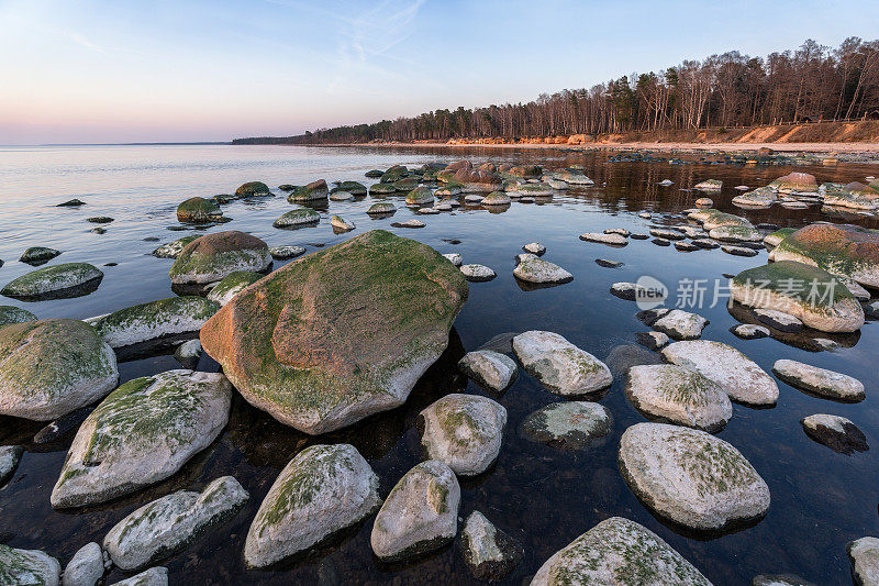 Vidzeme石质海滨