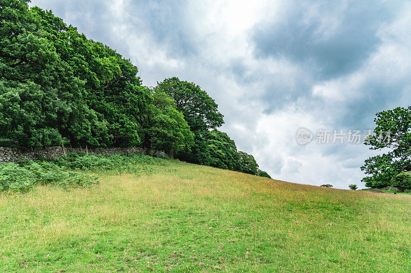 英国湖区豪敦的山谷景色