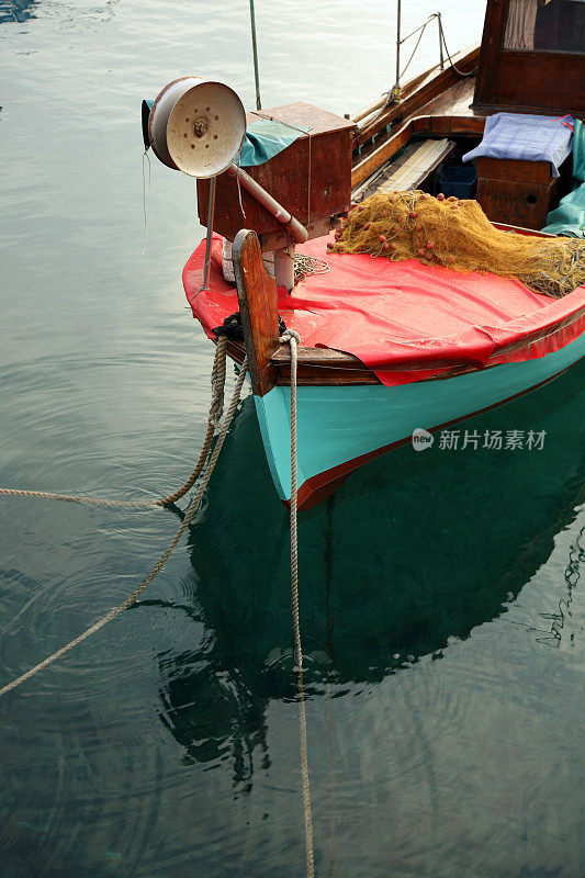 捕鱼船的细节