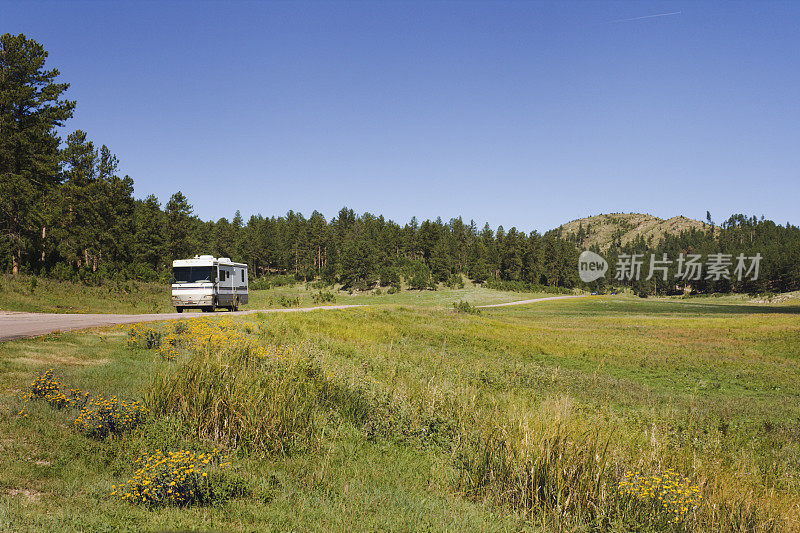 房车公路旅行，西卡斯特州立公园，南达科塔