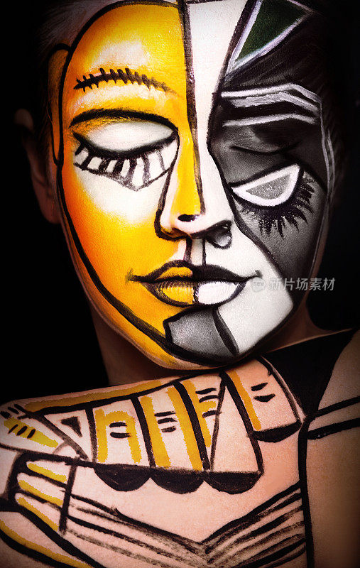 “女人脸”艺术，原创的超现实主义化妆