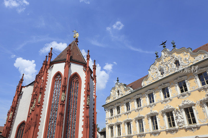 德国巴伐利亚州Würzburg的历史建筑