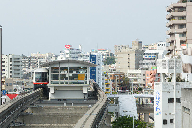 日本冲绳那霸城景