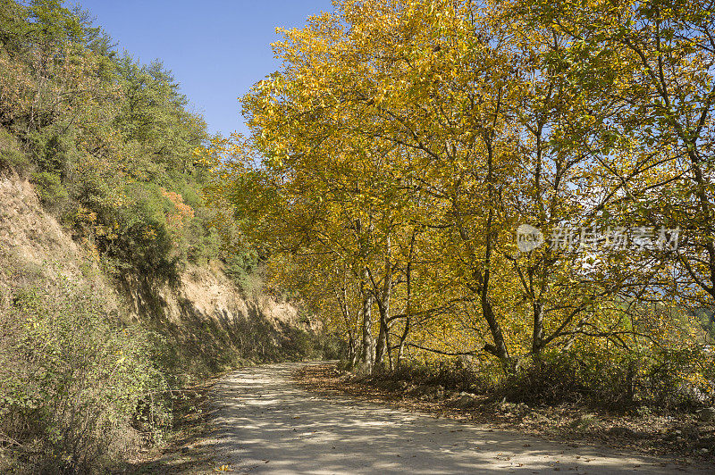 通往土耳其门根博路yedigoller湖的道路