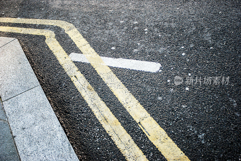 街道道路沥青线