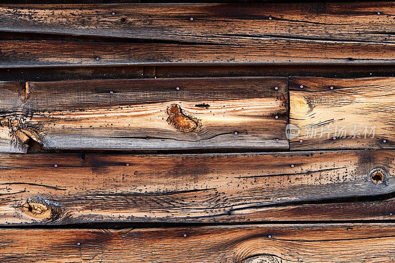 木制背景古老的自然磨损木结