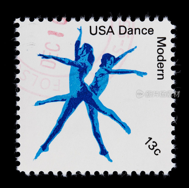 美国现代舞邮票