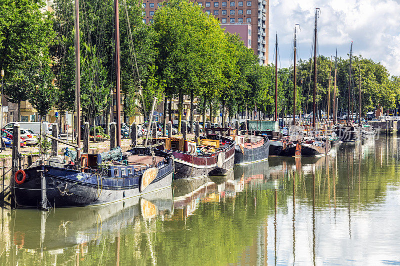 鹿特丹有船的港口