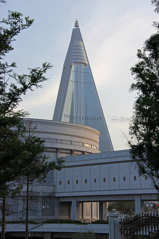 平壤柳京饭店的塔楼