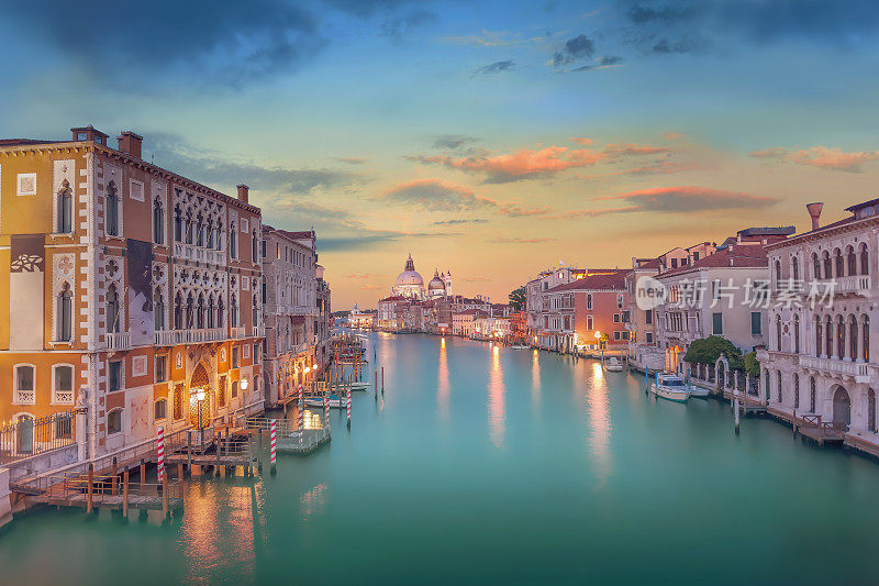 大运河，威尼斯蓝色时光。