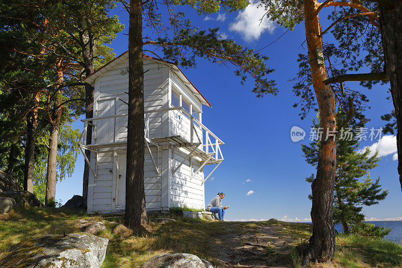 旧灯塔Käsmu，爱沙尼亚，波罗的海