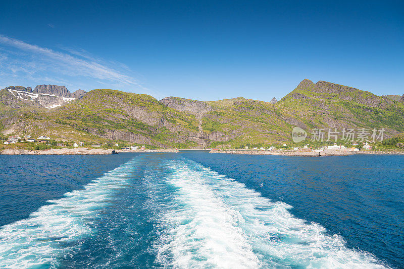 挪威，挪威罗浮敦群岛的日落风景