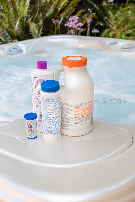 热浴盆水化学pH值与温泉平衡测试条